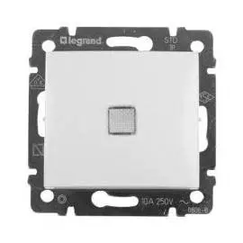 774425 Valena Переключатель 1-клавишный с индикацией Legrand
