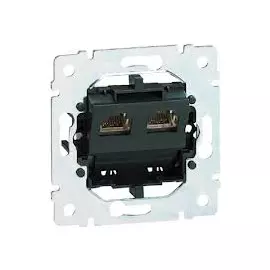 775937 Galea Life Розетка телефонная 2хRJ45 ISDN PRO21 Legrand