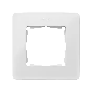 8200610-030 Рамка декоративная, 1 пост, Simon 82 Detail Original, белый-серый