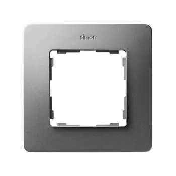 8200610-093 Рамка декоративная, 1 пост, Simon 82 Detail Original, алюминий-белый