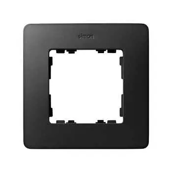 8200610-238 Рамка декоративная, 1 пост, Simon 82 Detail Original, графит-алюминий