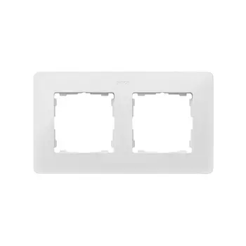 8200620-200 Рамка декоративная, 2 поста, Simon 82 Detail Original, белый-чёрный