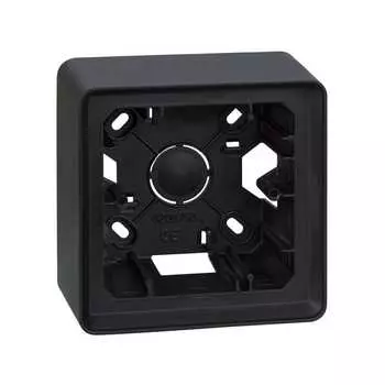 8200750-038 Монтажная коробка для накладного монтажа, 1 пост, S82 Detail, графит Simon