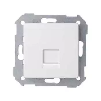 82008-30 Адаптер со шторками на 1 коннектор UTP (RJ45), SYSTIMAX, S82, S82N, S82 Detail, белый Simon