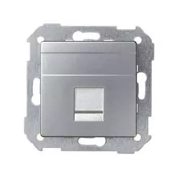 82008-33 Адаптер со шторками на 1 коннектор UTP (RJ45), SYSTIMAX, S82, S82N, алюминий Simon