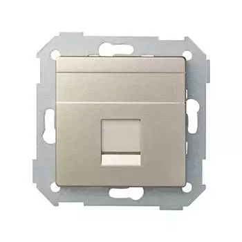 82008-34 Адаптер со шторками на 1 коннектор UTP (RJ45), SYSTIMAX, S82, S82N, шампань Simon