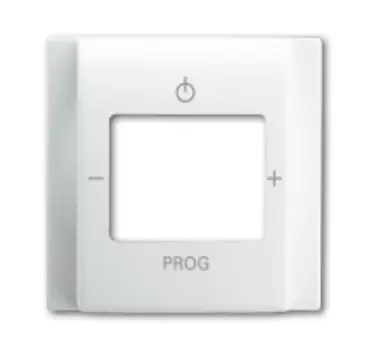 8200-0-0062 (8252-74), Плата центральная (накладка) для механизма цифрого FM-радио 8215 U, серия impuls, цвет альпийский белый, ABB