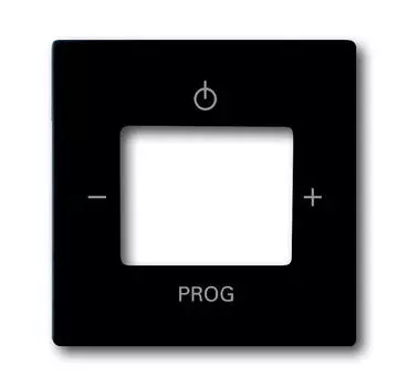 8200-0-0125 (8252-885), Плата центральная (накладка) для механизма цифрого FM-радио 8215 U, серия future/solo, цвет чёрный бархат, ABB