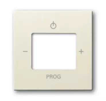 8200-0-0166 (8252-92-507), Плата центральная (накладка) для механизма цифрого FM-радио 8215 U, серия Basic 55, цвет слоновая кость, ABB