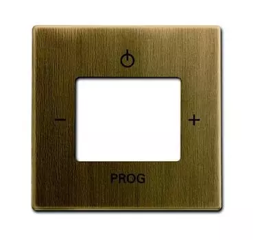 8200-0-0190 (8252-840-500), Плата центральная (накладка) для механизма цифрого FM-радио 8215 U, серия Династия, Латунь античная, ABB