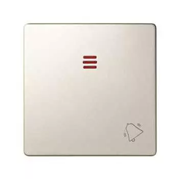 82015-34 Клавиша с пиктограммой "звонок" для кнопочного выключателя с подсветкой, S82, S82N, шампань Simon