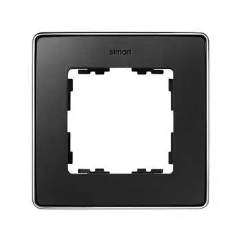 8201610-241 Рамка декоративная, 1 пост, Select, Simon 82 Detail, графит-хром