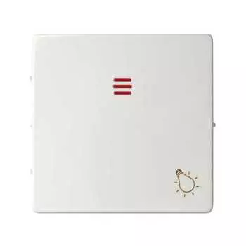 82016-30 Клавиша с пиктограммой "лампа" для кнопочного выключателя с подсветкой, S82, S82N, S82 Detail, белый Simon