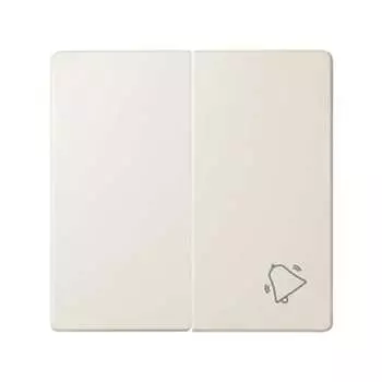 82027-31 Клавиши (2 шт) с пиктограммой "звонок" для двухклавишного выключателя (проходной + кнопочный), S82, Simon