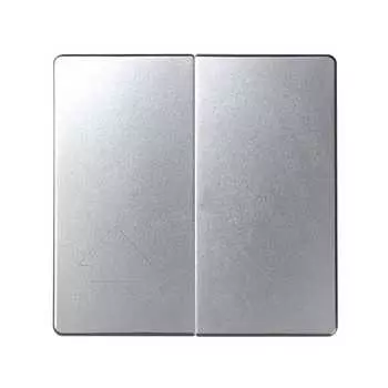 82029-93 Клавиши (2 шт) для двухклавишного кнопочного выключателя (2вх+2вых), S82 Detail алюминий Simon