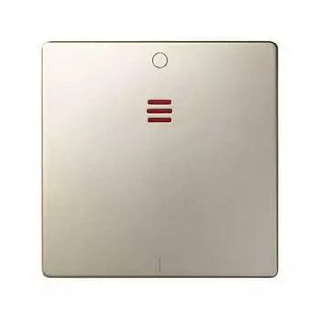 82032-34 Накладка на двухполюсный выключатель с контрольной подсветкой, S82, S82N, шампань Simon