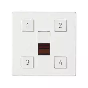 82048-30 Накладка на сценарный контроллер освещения, S82, S82N, S82 Detail, белый Simon