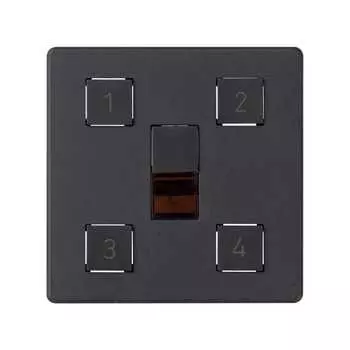 82048-38 Накладка на сценарный контроллер освещения, S82, S82N, S82 Detail, графит Simon