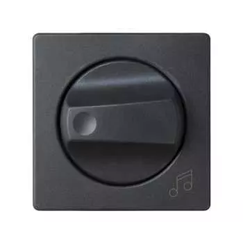 82055-38 Накладка на регулятор громкости звука и аудиорозетки, S82, S82N, S82 Detail, графит Simon