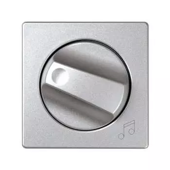 82055-93 Накладка на регулятор громкости звука и аудиорозетки, S82 Detail алюминий Simon