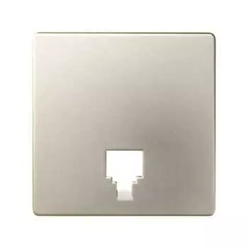 82062-64 Накладка на телефонную розетку RJ-11, RJ-12, S82, шампань Simon