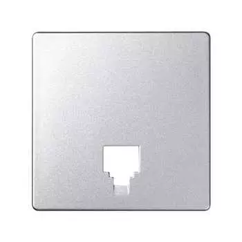 82062-93 Накладка на телефонную розетку RJ-11, RJ-12, S82 Detail, алюминий Simon