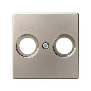82097-34 Накладка для спутниковых радио-телевизионных розеток, S82, S82N, шампань Simon