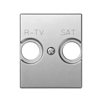 82097-53 Накладка на телевизионную розетку R-TV+SAT, широкий модуль, S82C, алюминий Simon