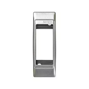 82615-63 Рамка, 1 пост, 32*90мм, (+суппорт), узкий модуль, Simon 82 Centralizations, алюминий