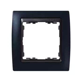 82812-32 Рамка декоративная, 1 пост, Simon 82, графит-графит