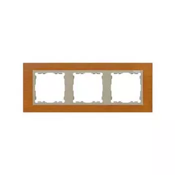 82937-66 Рамка декоративная, 3 поста, Simon 82 Nature, Дерево, дуб-шампань
