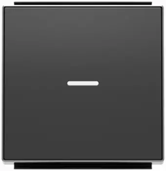 8501.3 NS Клавиша для 1-клав. выкл-й/перекл-й/кнопок линзой подсветки Чёрный бархат , ABB