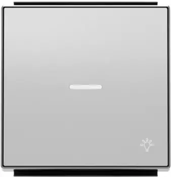 8504.4 PL Клавиша для 1-клав/ выключателей /переключ /кнопок сим "СВЕТ" линзой серебряный, ABB