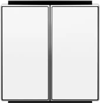 8511 BL Клавиша для выключателей/переключателей/кнопок 2-клав белый , ABB