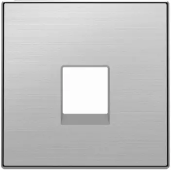 8517 AI Накладка для телекоммуникационных розеток типа 8117... и/или 8118..., Нержавеющая сталь , ABB