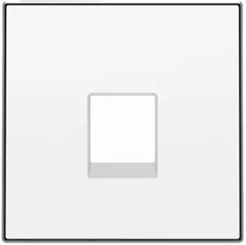 8517 BL Накладка для телекоммуникационных розеток типа 8117... и/или 8118... белый , ABB