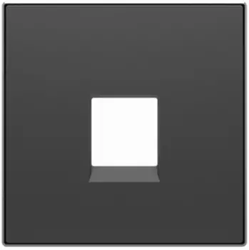 8517 NS Накладка для телекоммуникационных розеток типа 8117... и/или 8118..., Чёрный бархат , ABB