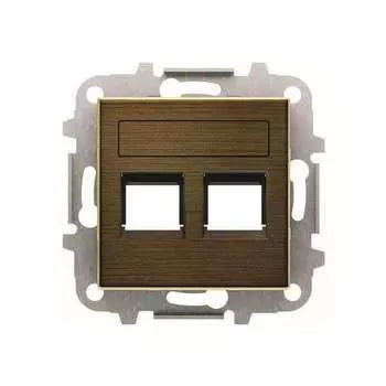 8518.2 OE Накладка на розетку информационную ABB SKY, античная латунь 2CLA851820A1201