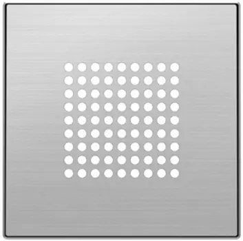 8529 AI Накладка для механизма звукового зуммера / громкоговорителя Нержавеющая сталь , ABB