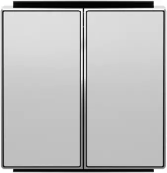 8542 PL Клавиша для 2-клавишного механизма выключатель+переключатель арт.8142, серия SKY, цвет серебряный, ABB