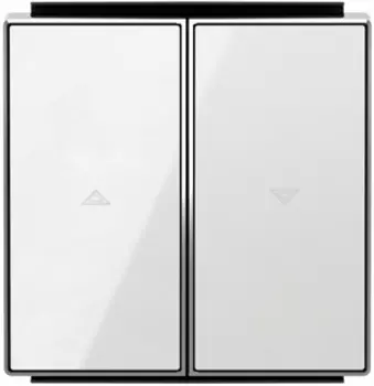 8544 CB Клавиша для механизма выключателя жалюзи 8144 и 8144.1, серия SKY, цвет стекло белое, ABB