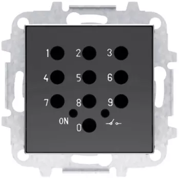 8553.5 NS Накладка для механизма электронного выключателя с кодовой клавиатурой 8153.5, серия SKY, цвет чёрный барх., ABB