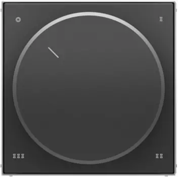 8554 NS Накладка с поворотной ручкой для переключателя Чёрный бархат , ABB