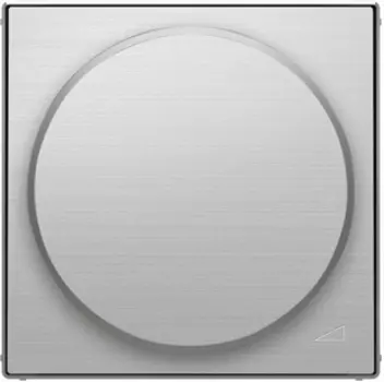 8560.2 AI Накладка с поворотной ручкой для механизма поворотного светорегулятора Нержавеющая сталь , ABB