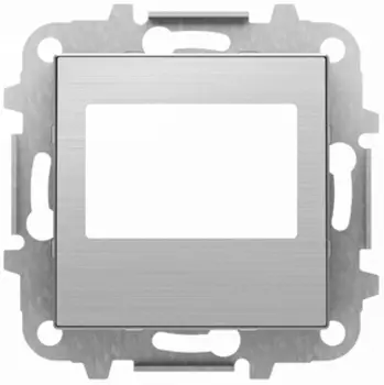 8568 AI Накладка для механизма цифрового FM-радио арт.9368 и/или механизма (блока) ДУ арт.9368.2, серия SKY, цвет нержавеющая сталь, ABB