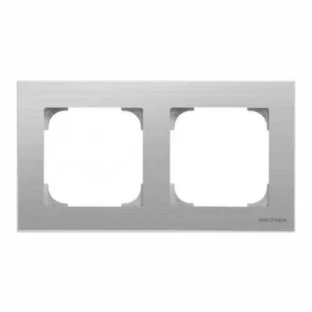 8572 AI Рамка Sky Нержавеющая сталь 2-постовая ABB
