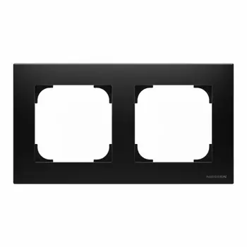 8572 NS Рамка Sky Черный бархат 2-постовая ABB