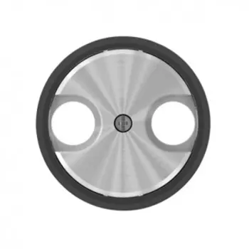 8650 CN Накладка для TV-R розетки кольцо Стекло чёрное , ABB