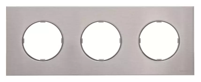 8673 OX Рамка Skymoon Нержавеющая сталь 3-постовая ABB