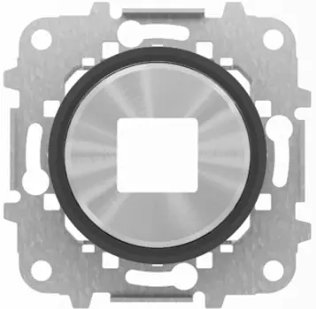 8685 CN Накладка для зарядного устройства USB механизмов 8185 кольцо Стекло чёрное , ABB